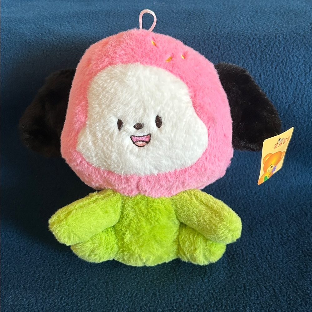 Cute Pink and Green Plush Toy
